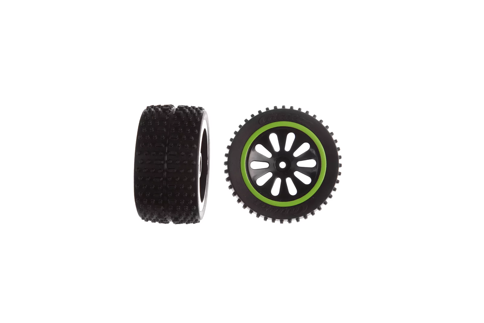 carrera-action-green-lizzard-hinterreifen-mit-felgen-2-stk image 1