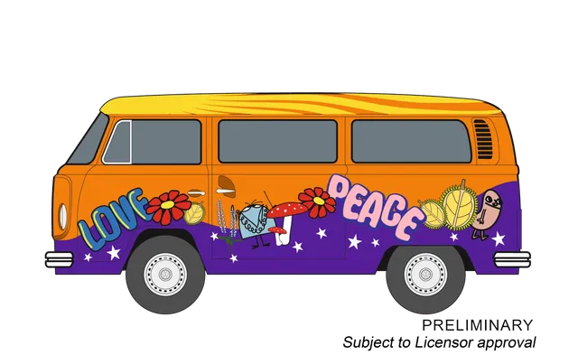 carrera-vw-bus-t2b-peace-and-love-slotcar-1-32-mit-licht image 1
