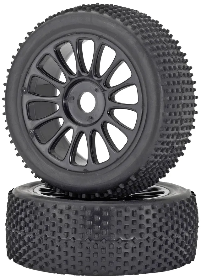 carson-500900075-reifen-felgen-set-buggy-1-8-2-st-ck image 1