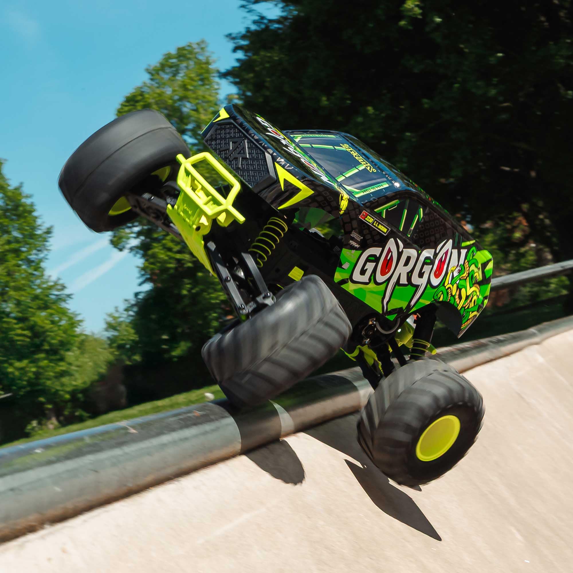 arrma-gorgon-1-10-monster-truck-rtr-2wd-gelb-mit-akku image 5