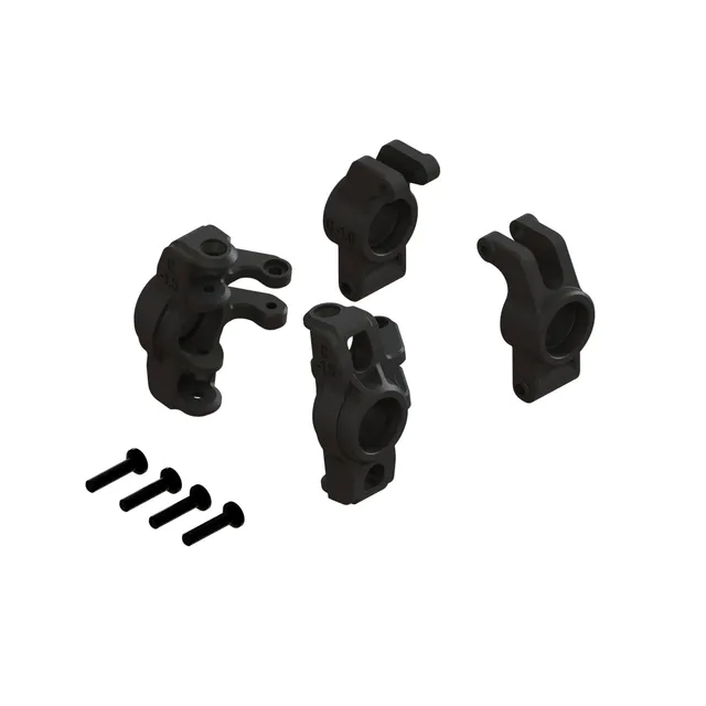 arrma-grom-hub-set-b-vorn-hinten-achsschenkel-ara330841 image 1