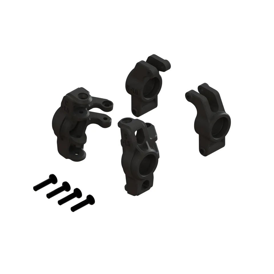 arrma-grom-hub-set-b-vorn-hinten-achsschenkel-ara330841 image 1