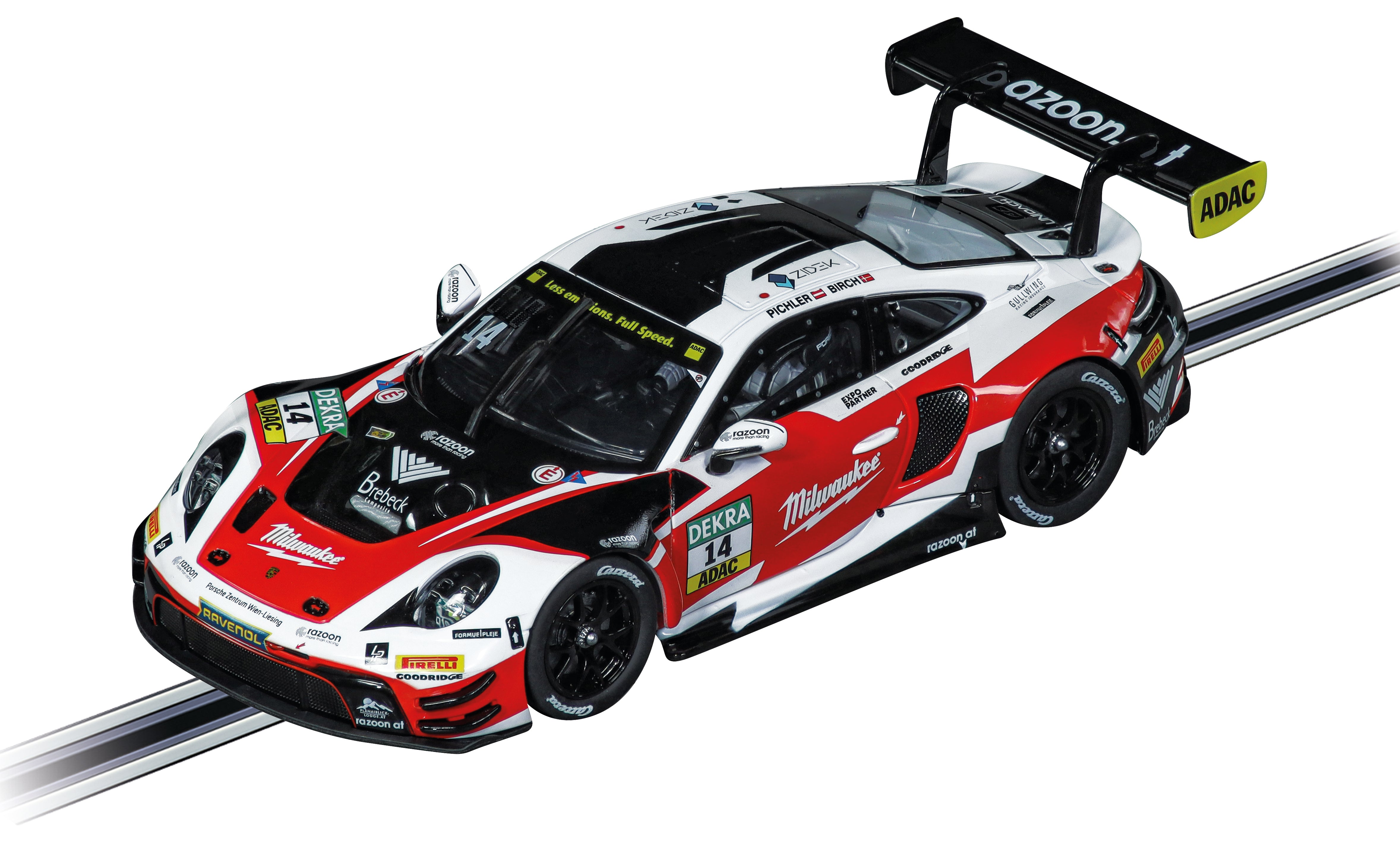 carrera-digital-132-porsche-911-gt3-r-razoon-no-14-slotcar-2 image 2