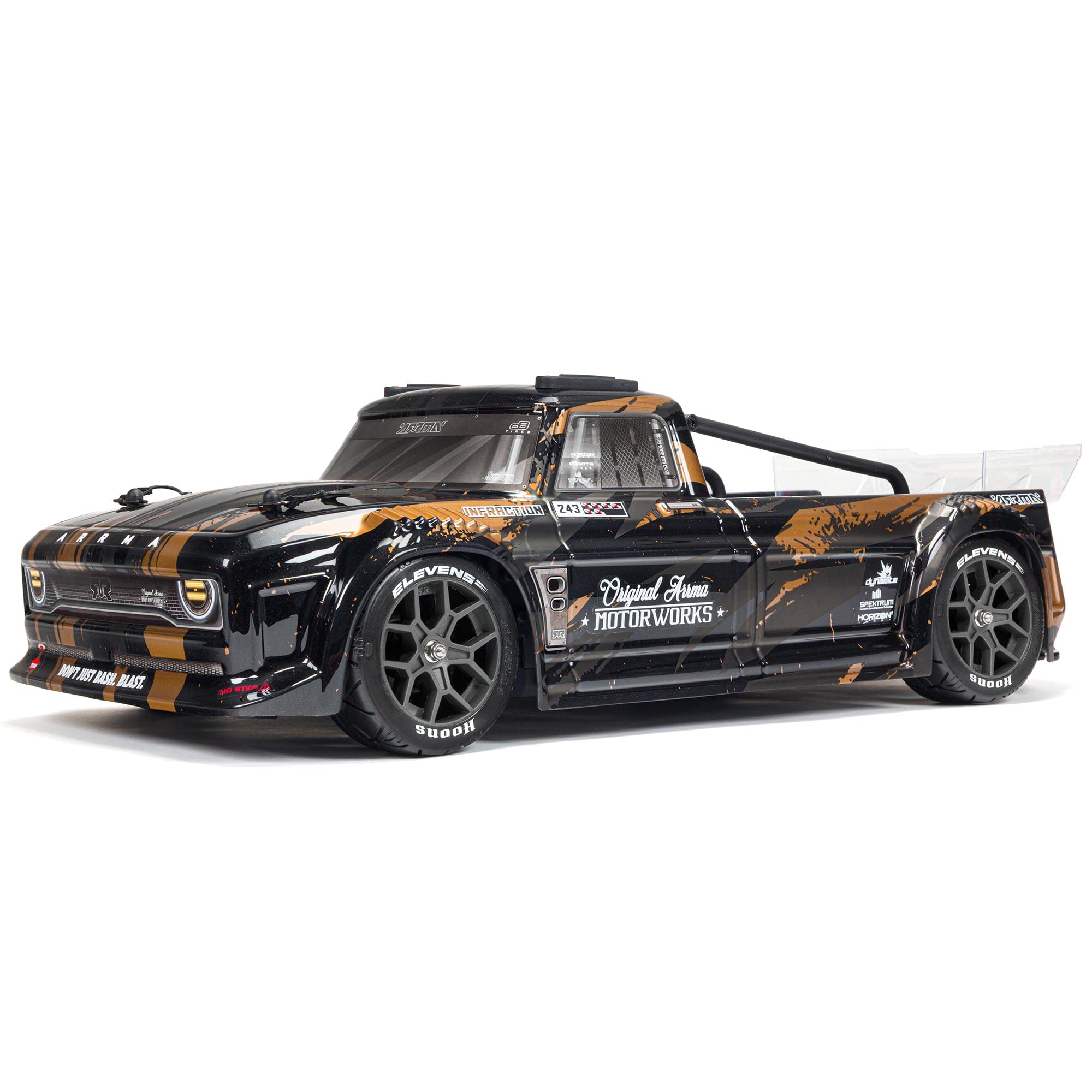 arrma-infraction-1-8-4x4-3s-blx-rtr-street-truck-gold-104-km-h image 1
