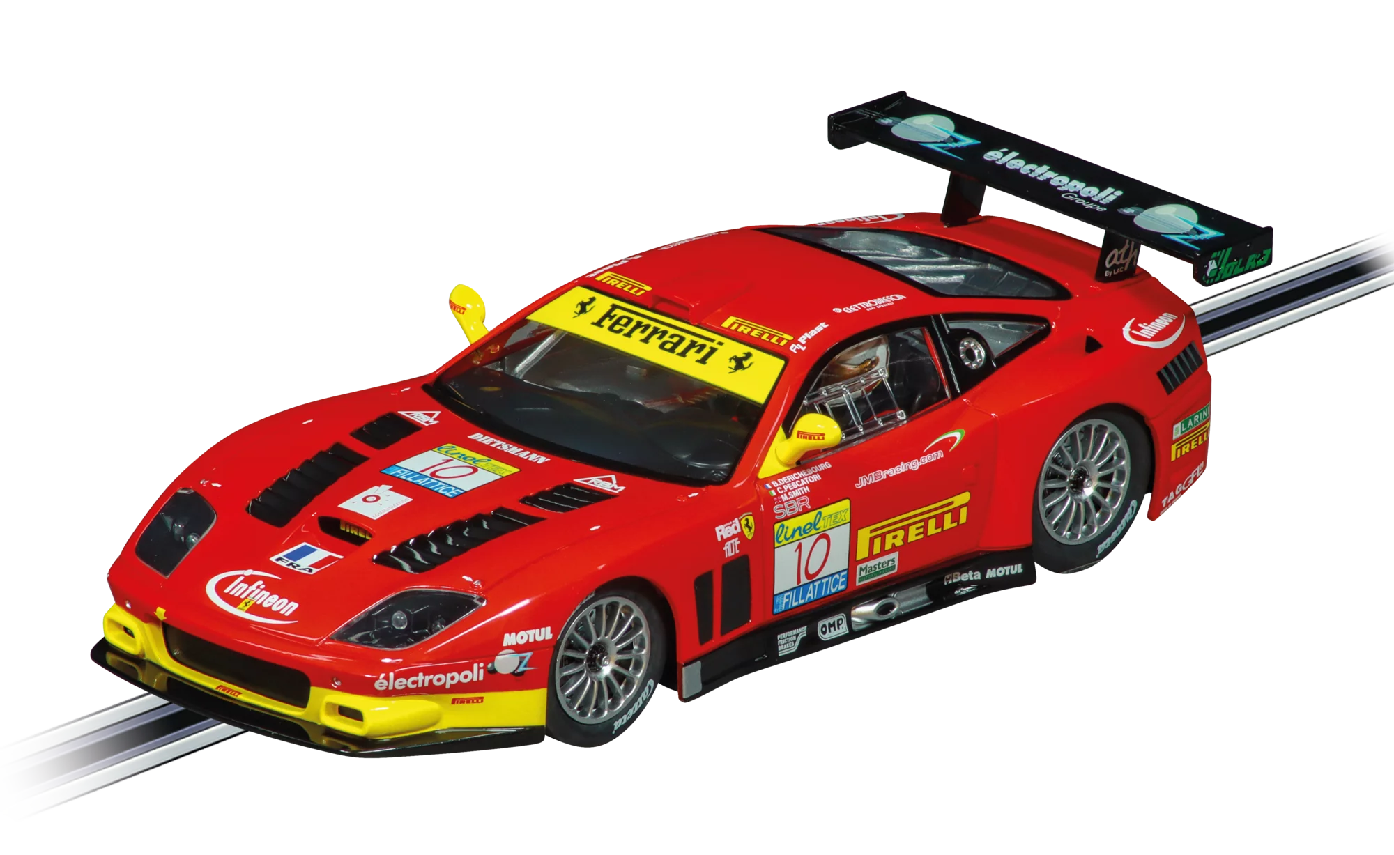 carrera-digital-124-ferrari-575-gtc-slotcar-no-10-mit-bremslicht image 1