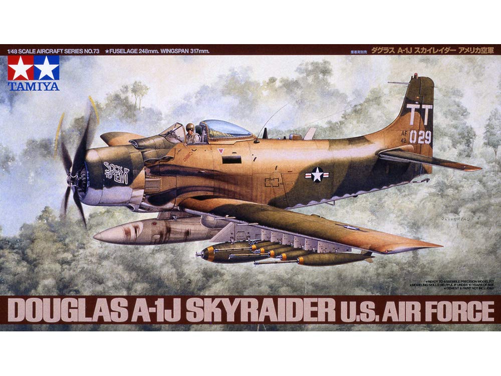tamiya-static-models-skyraider-a-1j-1-48-bausatz image 3