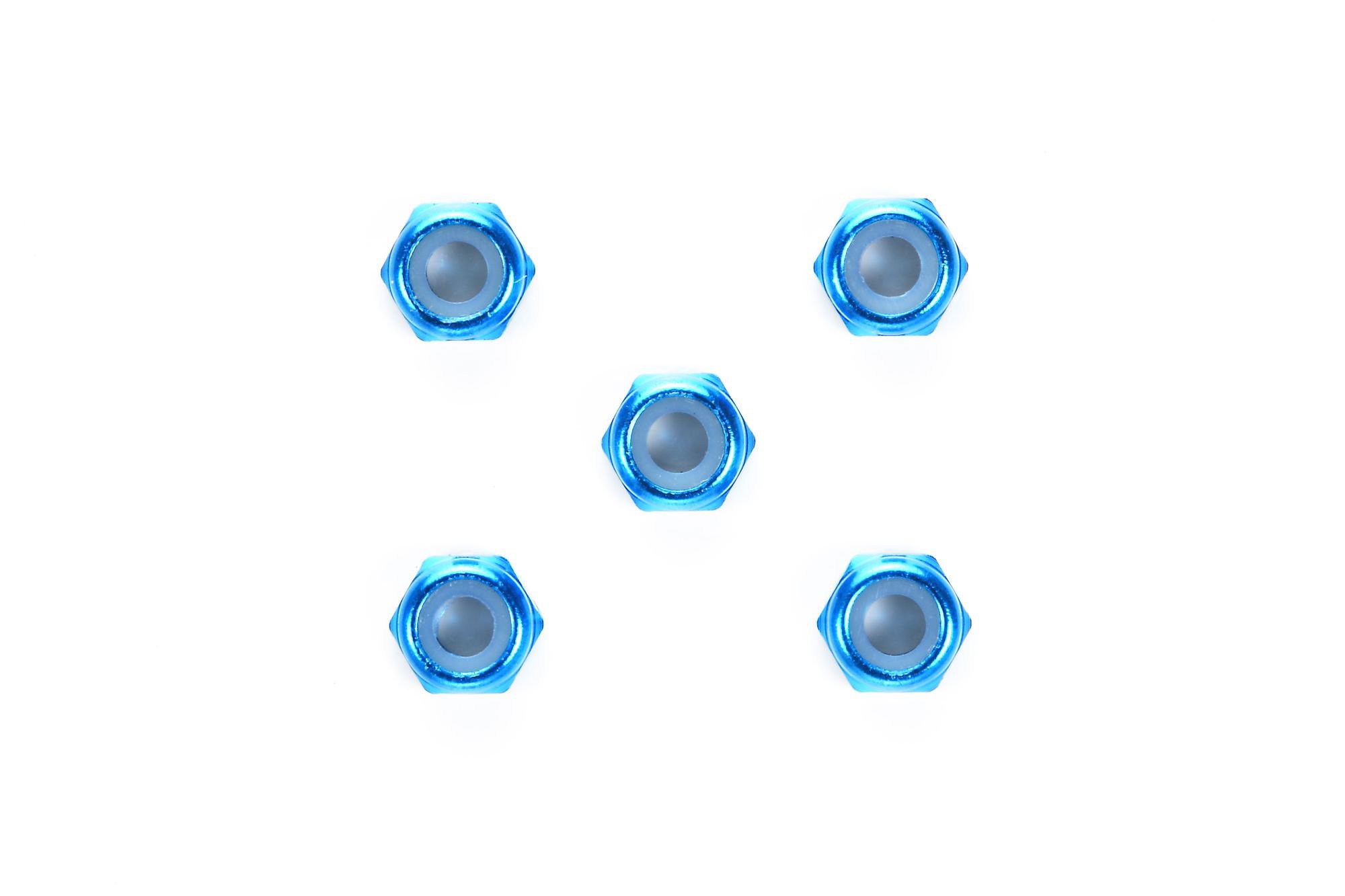 tamiya-db-01-alu-stoppmuttern-3-mm-blau-eloxiert-5-st-ck image 1