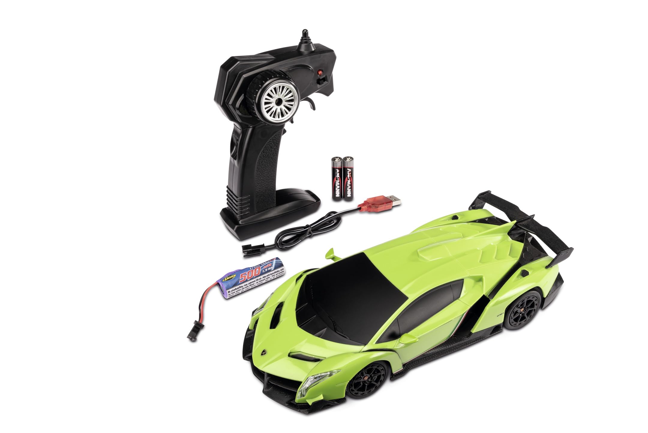 carson-500404308-lamborghini-veneno-rc-auto-1-24-gr-n-rtr image 1