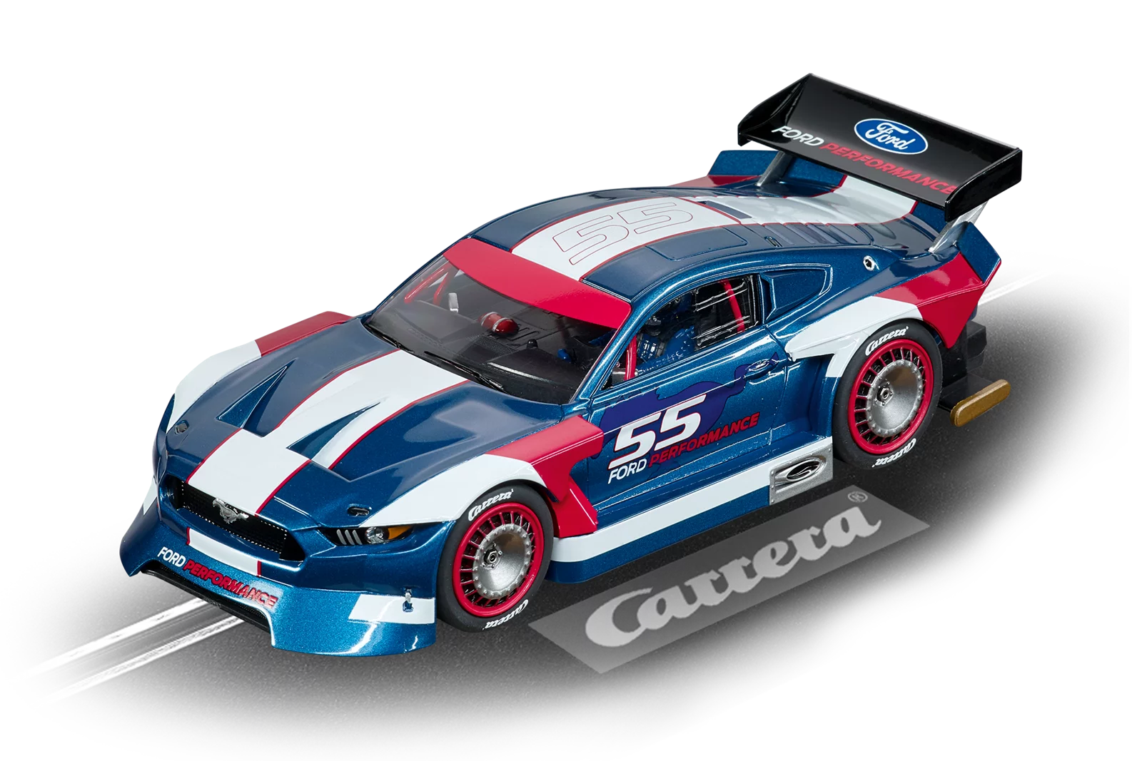carrera-digital-132-ford-mustang-gty-no-55-slotcar-blau image 1