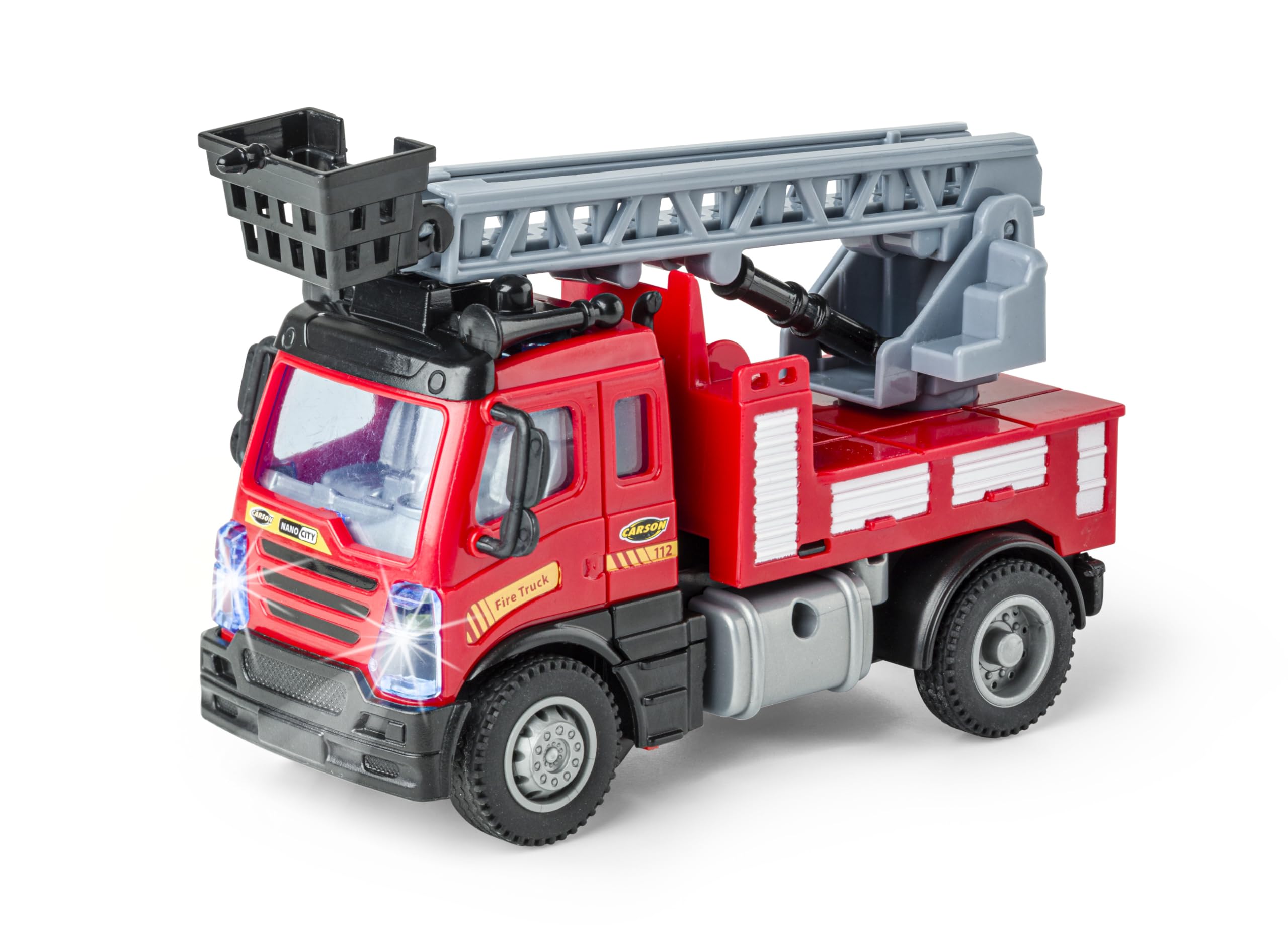 carson-nano-city-feuerwehr-1-50-rc-auto-rot-mit-drehleiter image 3