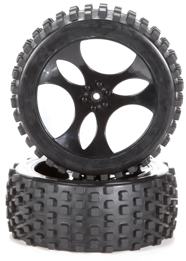 carson-500900095-dirt-attack-reifen-felgen-set-1-5-schwarz-2-st-ck image 1