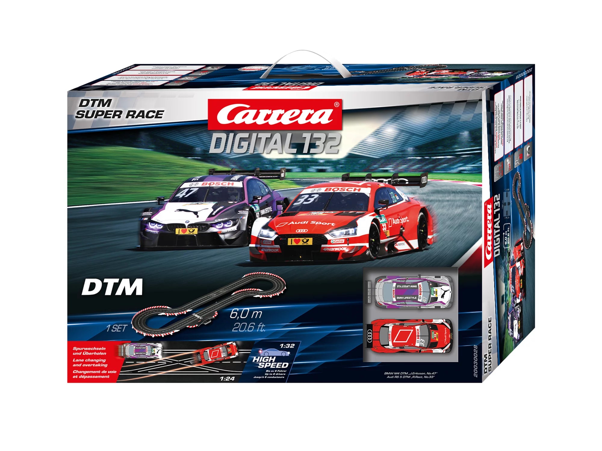 carrera-digital-132-dtm-super-race-rennbahn-set-audi-bmw-6-m image 1