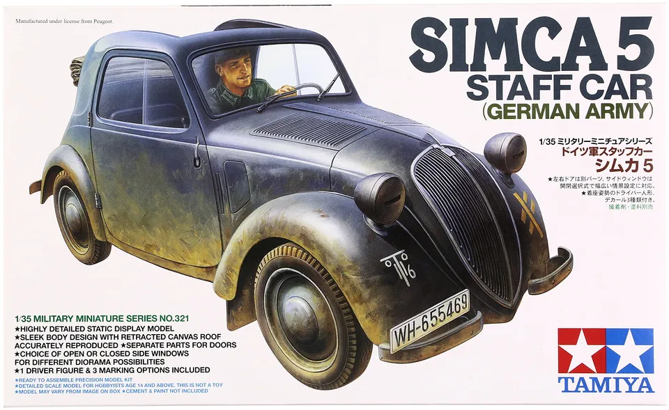 tamiya-35321-simca-5-dienstwagen-bausatz-1-35-figur image 1