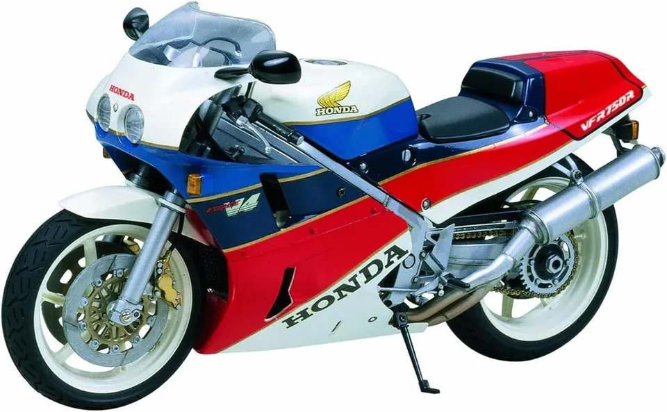 tamiya-300014057-honda-vfr-750r-motorrad-1-12-silber image 1