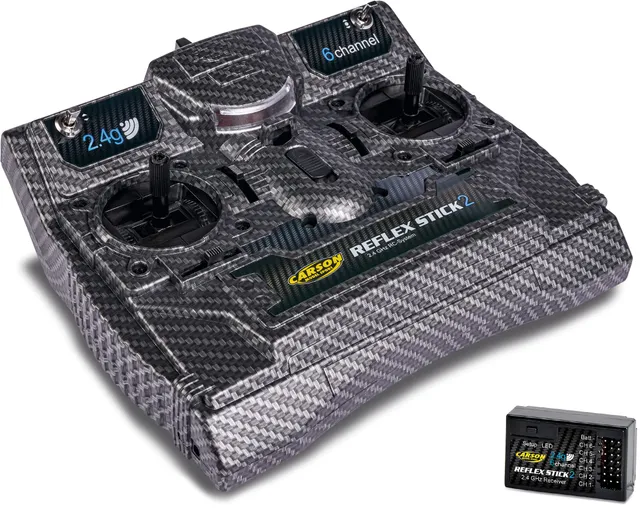 carson-reflex-stick-ii-fernsteuerung-6-kanal-2-4ghz-carbon image 1