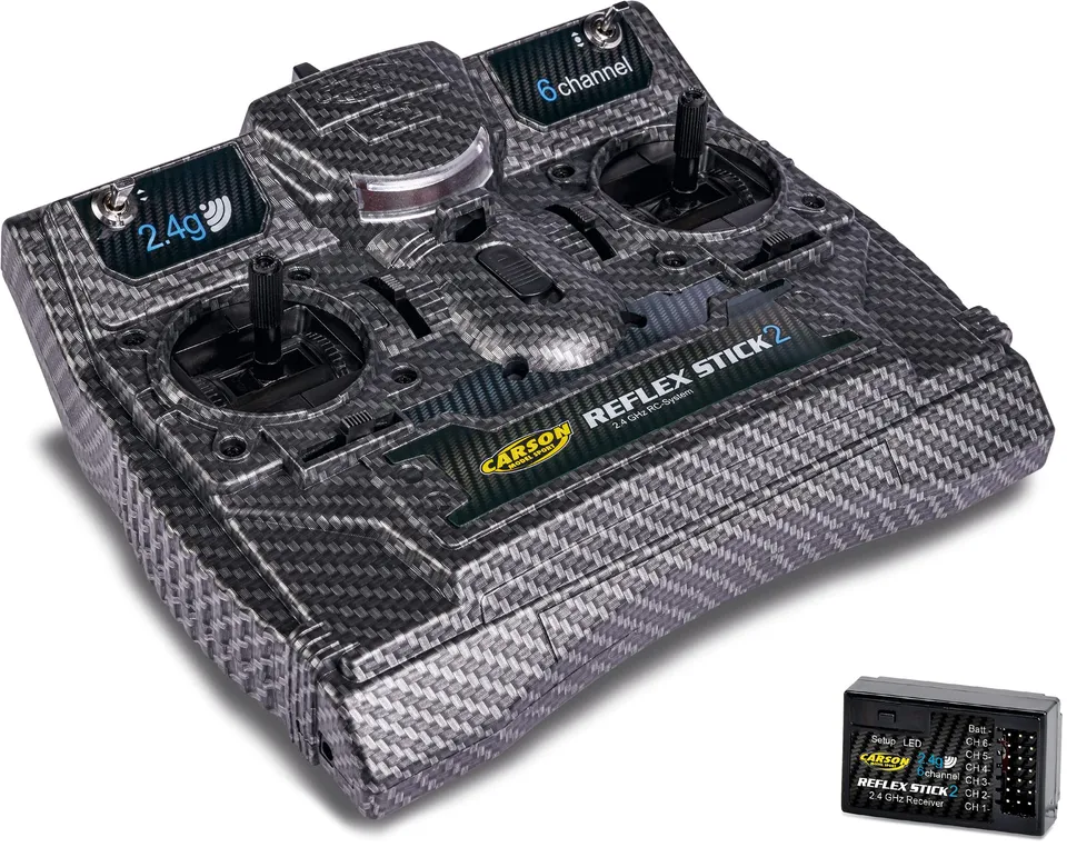 carson-reflex-stick-ii-fernsteuerung-6-kanal-2-4ghz-carbon image 1