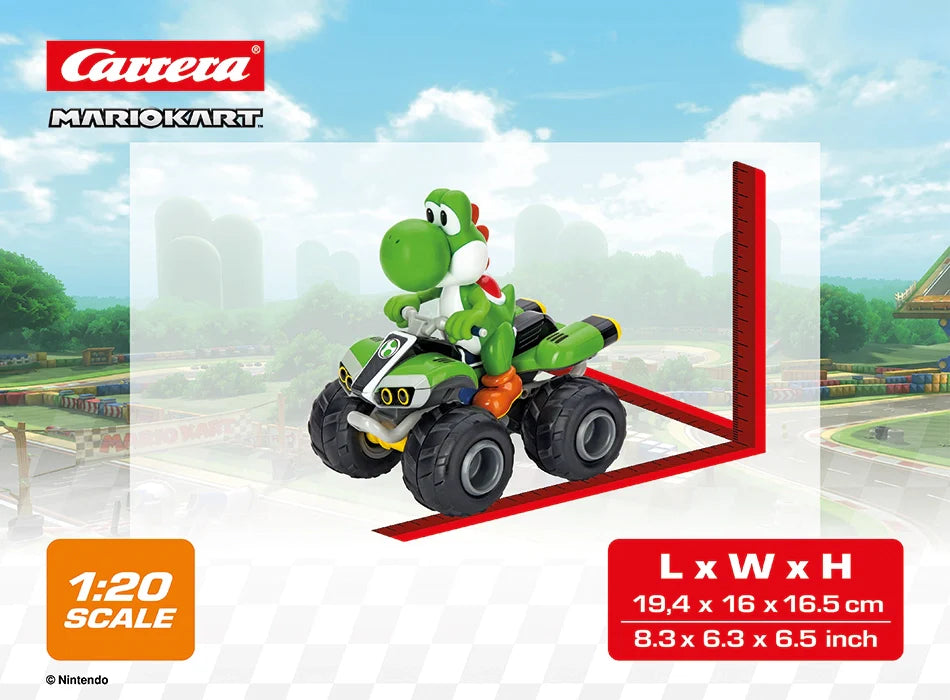 carrera-rc-mario-kart-yoshi-quad-1-20-rc-auto-9-km-h-30-min image 6
