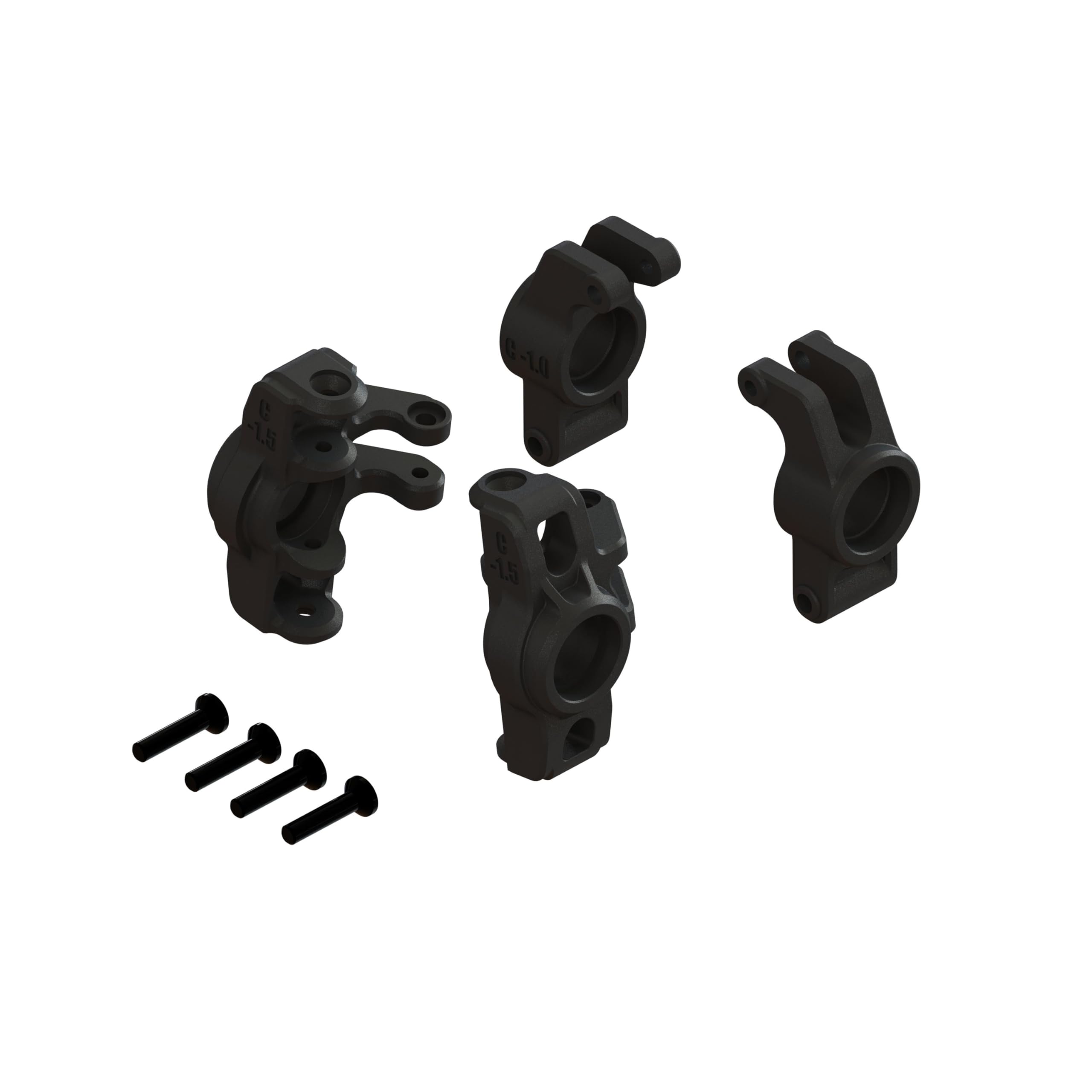 arrma-grom-hub-set-b-vorn-hinten-achsschenkel-ara330841 image 1