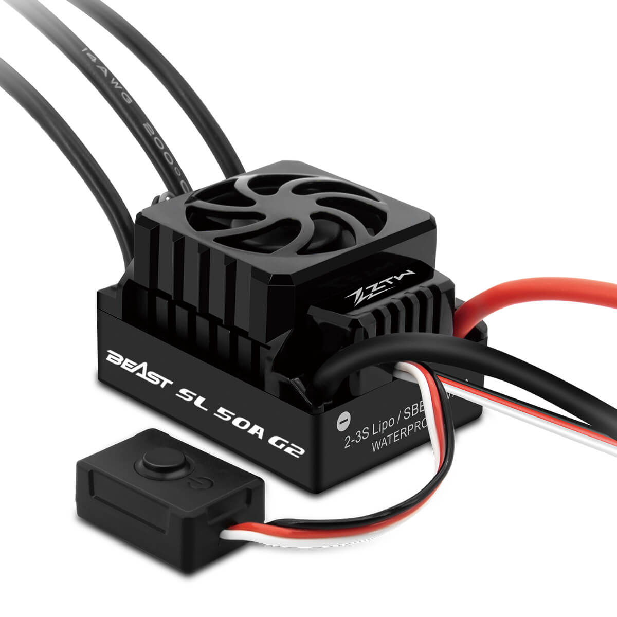 ztw-beast-g2-50a-fahrtregler-2-3s-sensorless-1-10-auto image 1