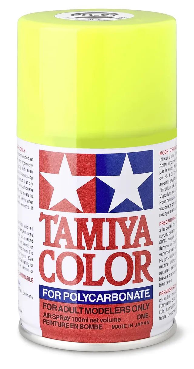 tamiya-tools-ps-27-neon-gelb-spr-hfarbe-polycarbonat-100ml image 1