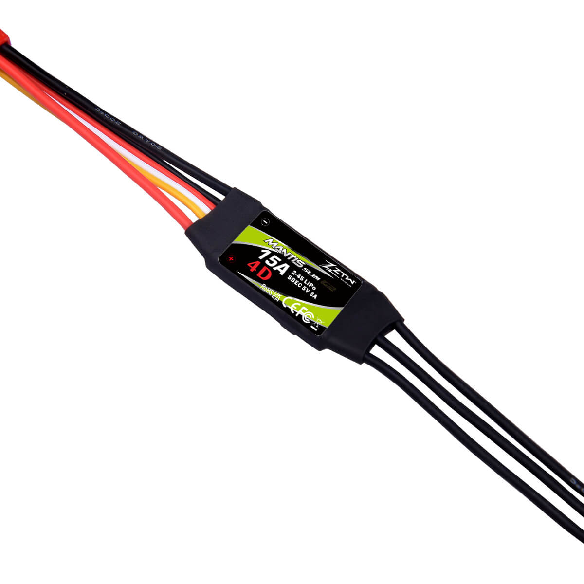 ztw-mantis-slim-g2-15a-esc-2-4s-sbec-regler-f3p-3d image 4