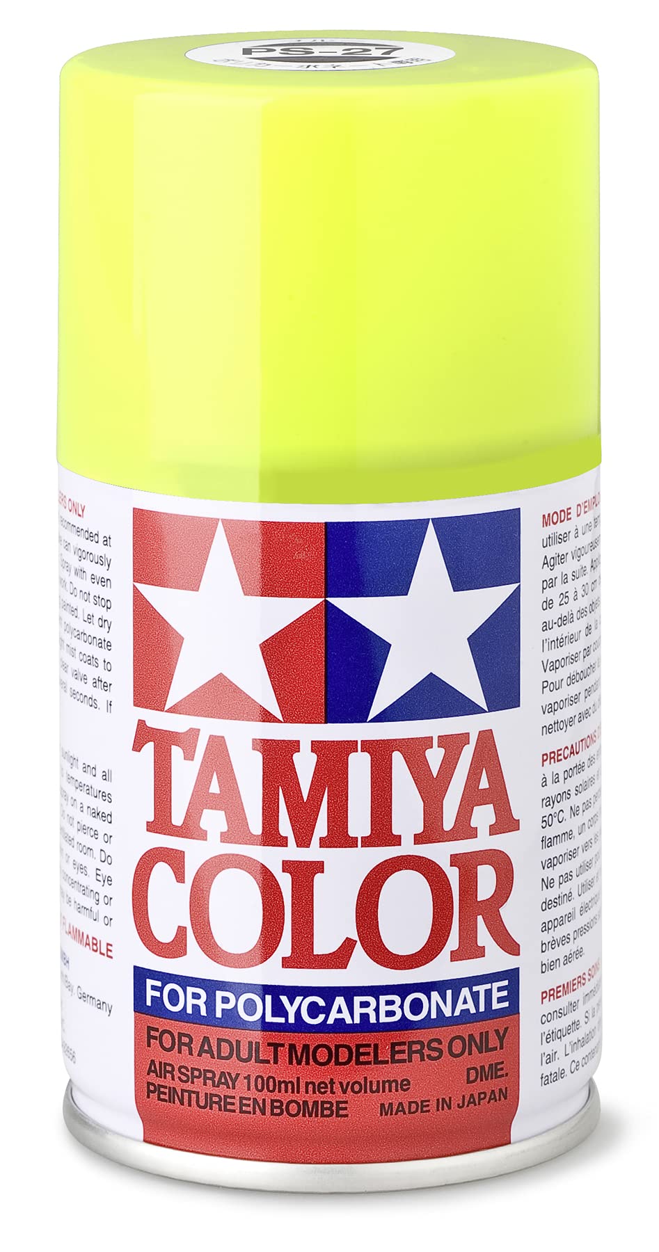 tamiya-tools-ps-27-neon-gelb-spr-hfarbe-polycarbonat-100ml image 1