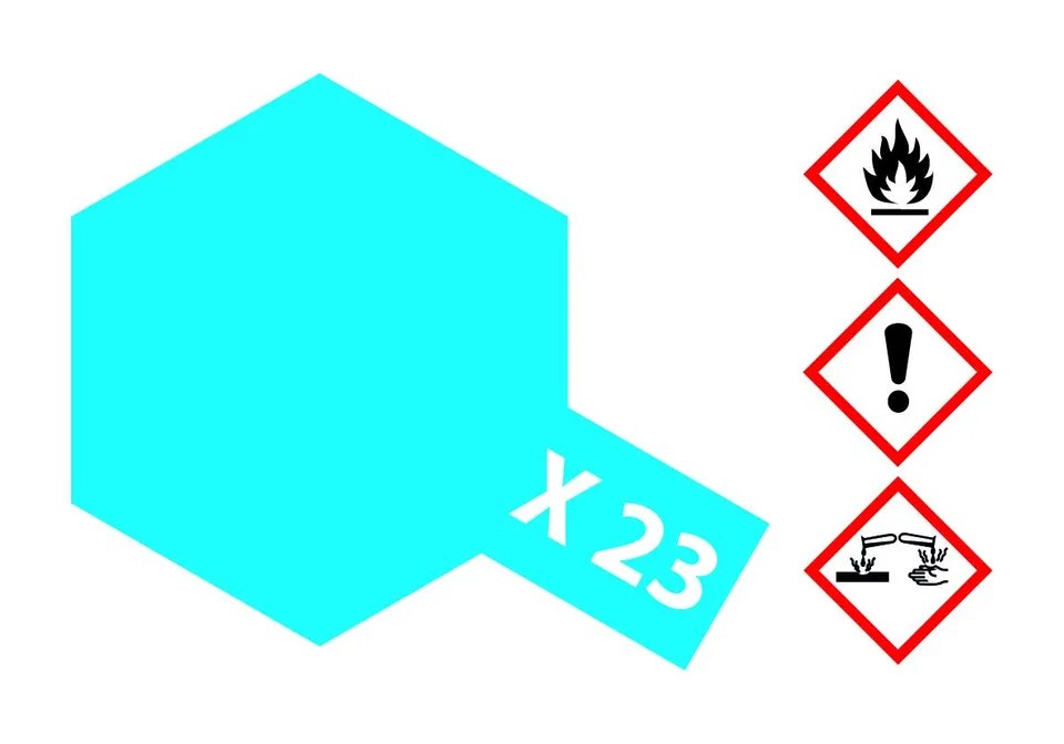 tamiya-x-23-klar-blau-gl-nzend-23ml-acrylfarbe-modellbau image 1