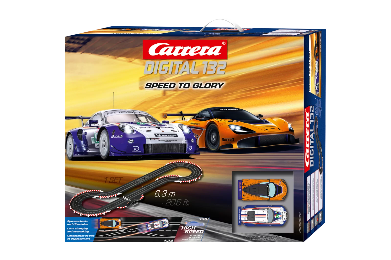 carrera-digital-132-speed-to-glory-rennbahn-6-3m-porsche image 1