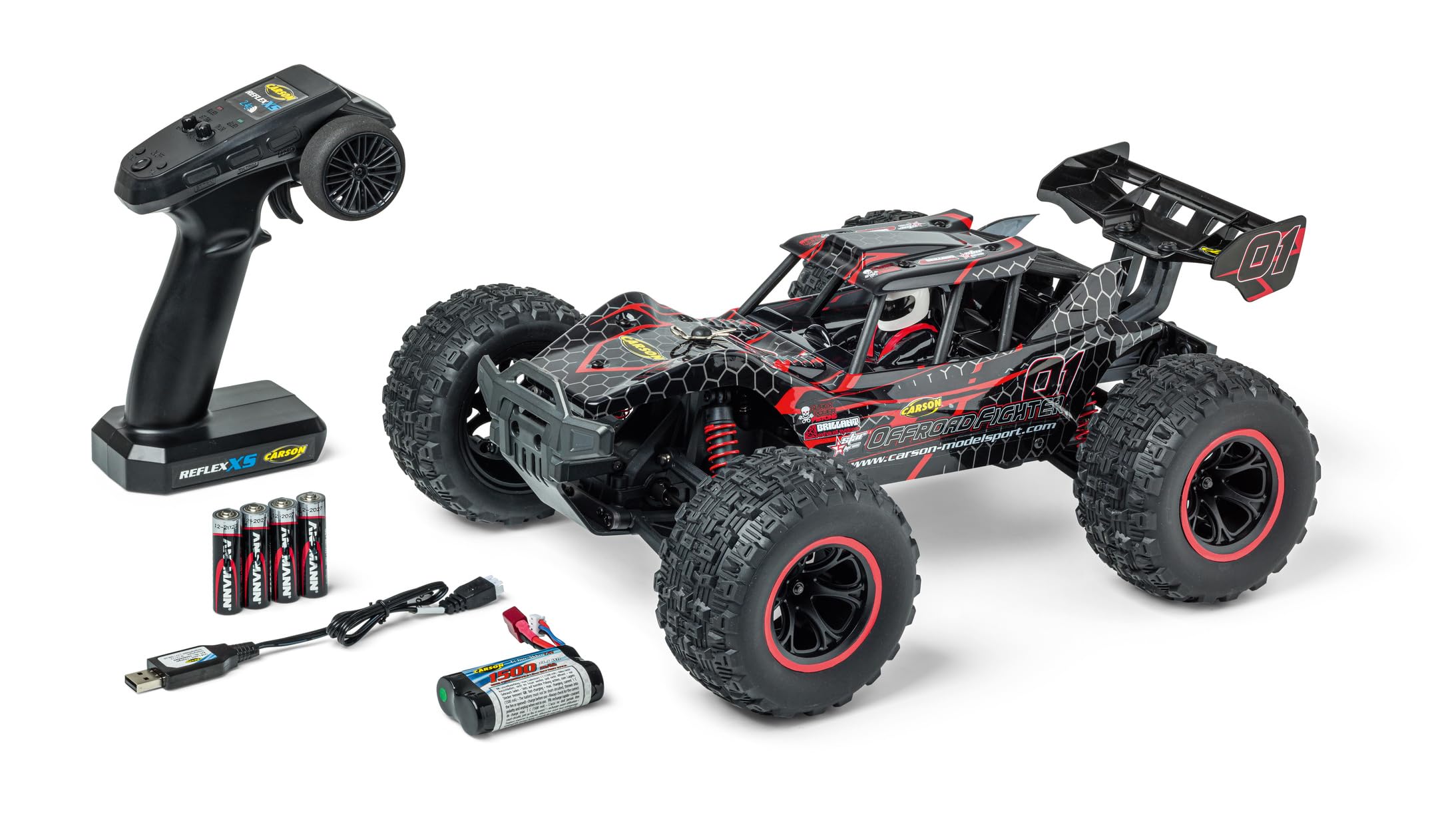 carson-xs-stadium-fighter-rc-buggy-1-10-rtr-blau-40km-h image 8