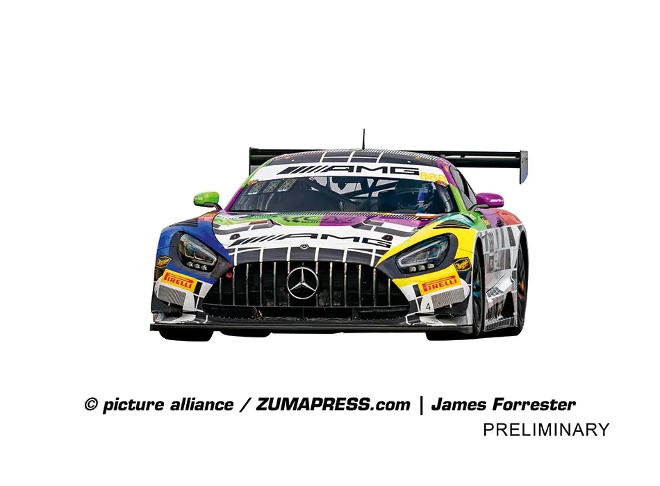 carrera-digital-132-mercedes-amg-gt3-evo-slotcar-no-888-team-gmr image 1