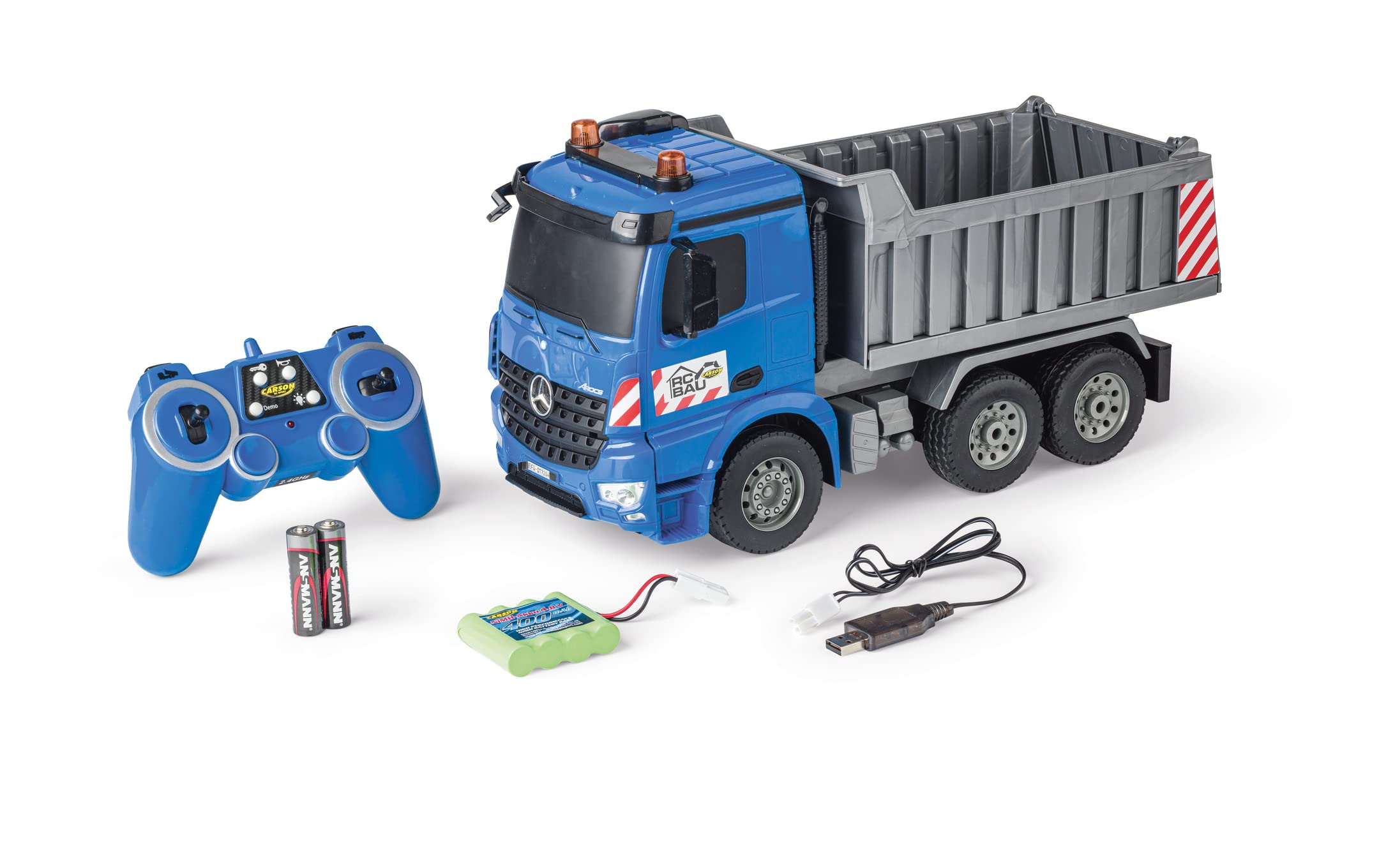 carson-mercedes-arocs-goldhofer-1-20-rc-lkw-rtr-rot image 3