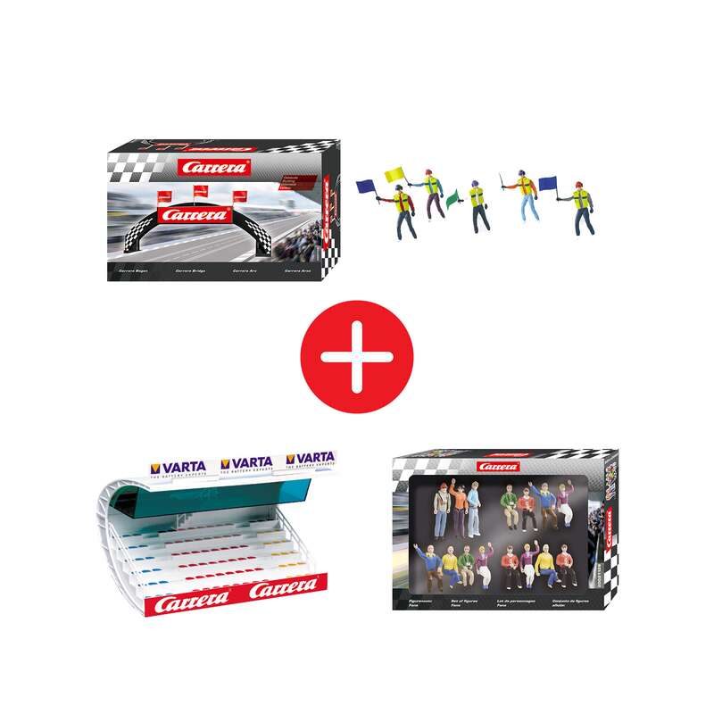 carrera-digital-132-tifosi-bundle-deko-set-trib-ne-bogen-fans image 1
