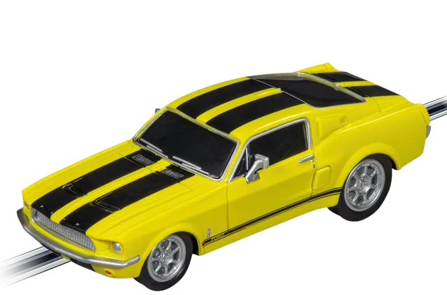 carrera-digital-132-ford-mustang-67-racing-yellow-slotcar image 1