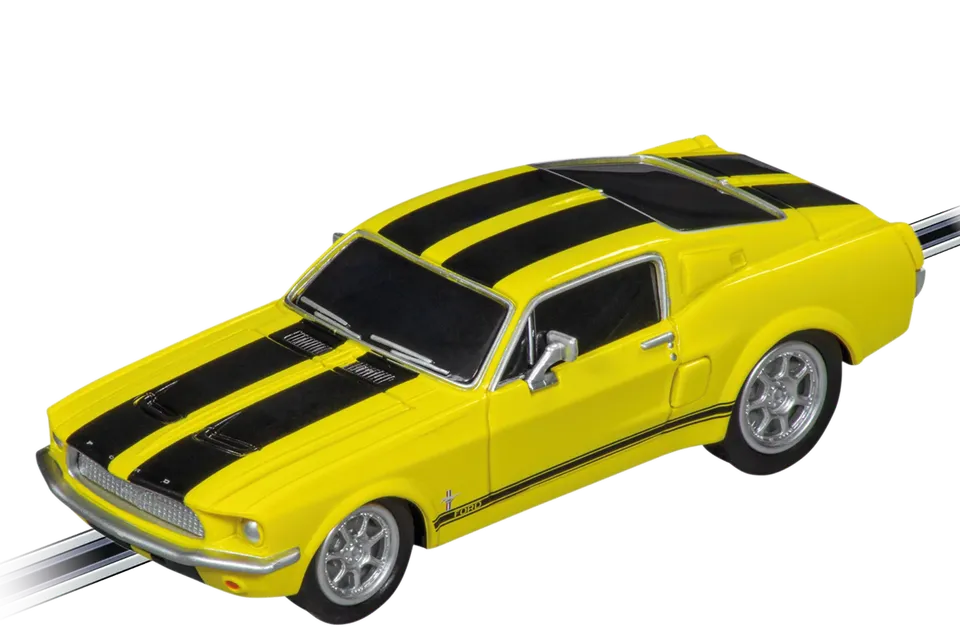 carrera-digital-132-ford-mustang-67-racing-yellow-slotcar image 1