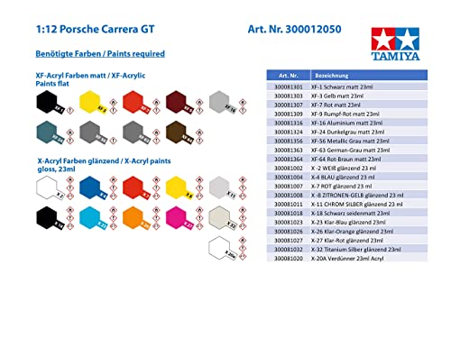 tamiya-300012050-porsche-carrera-gt-modellbausatz-1-12-die-cast image 8