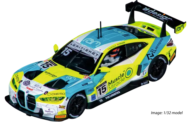 carrera-digital-132-bmw-m4-gt3-slotcar-ram-racing-no-15-1-32 image 1
