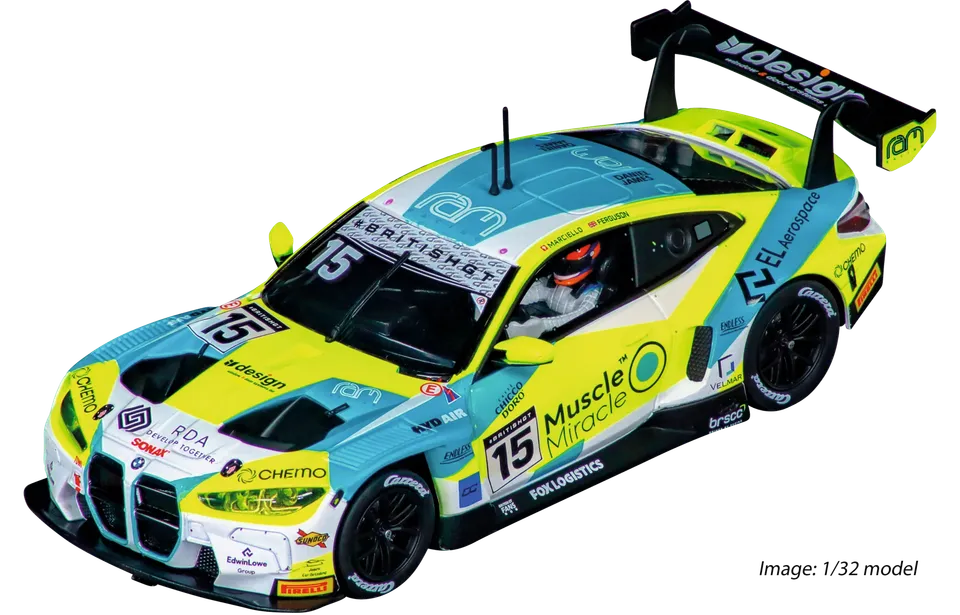 carrera-digital-132-bmw-m4-gt3-slotcar-ram-racing-no-15-1-32 image 1