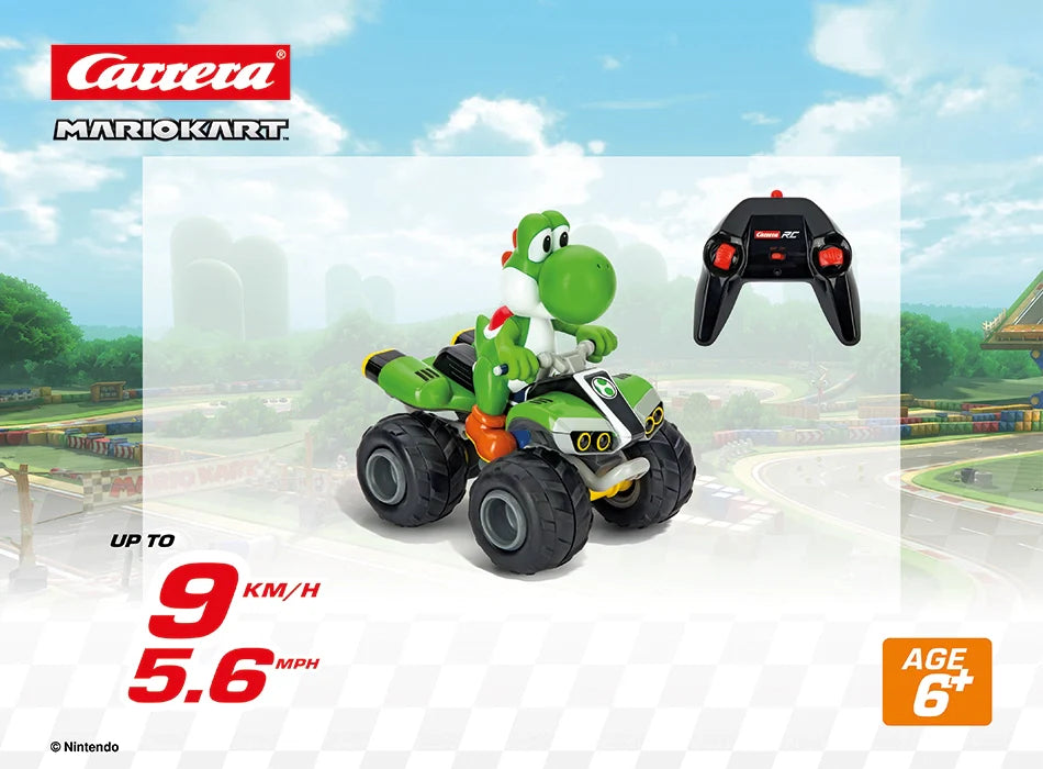 carrera-rc-mario-kart-yoshi-quad-1-20-rc-auto-9-km-h-30-min image 7