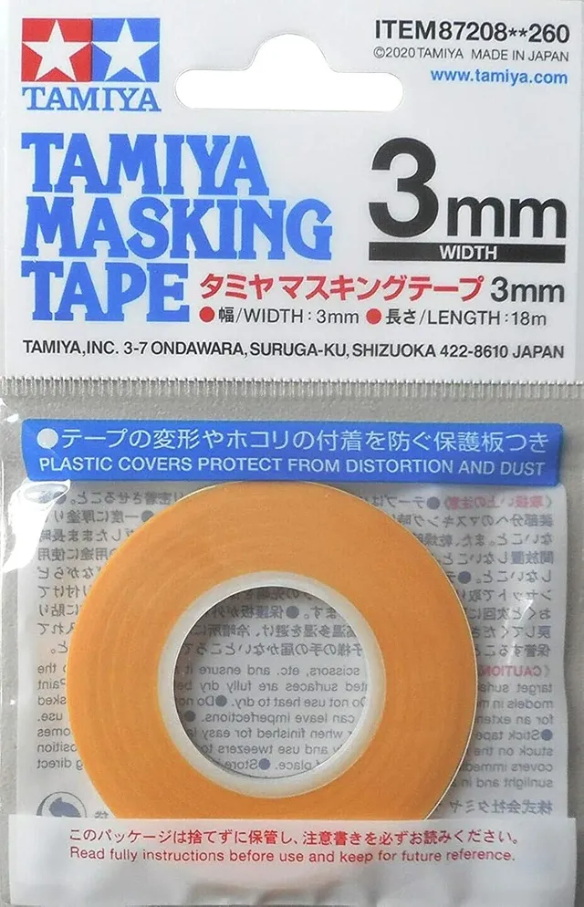 tamiya-masking-tape-87208-abdeckband-3-mm-18-m-gelb image 1