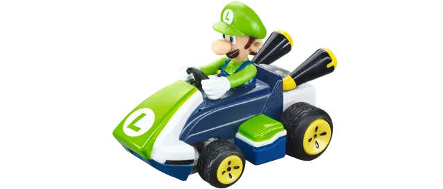 carrera-mario-kart-mini-rc-luigi-2-4-ghz-fernauto-paperbox image 1