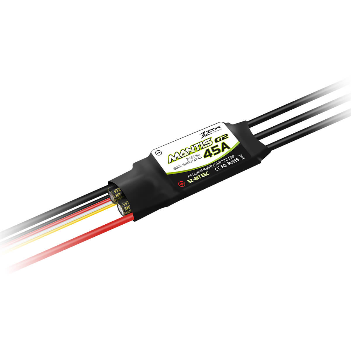 ztw-mantis-g2-45a-regler-2-6s-sbec-ohne-stecker image 1