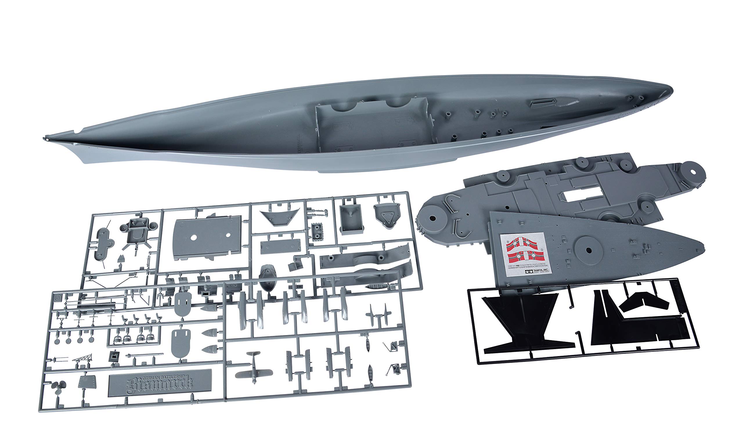 tamiya-300078013-bismarck-1-350-schlachtschiff-modellbausatz image 3