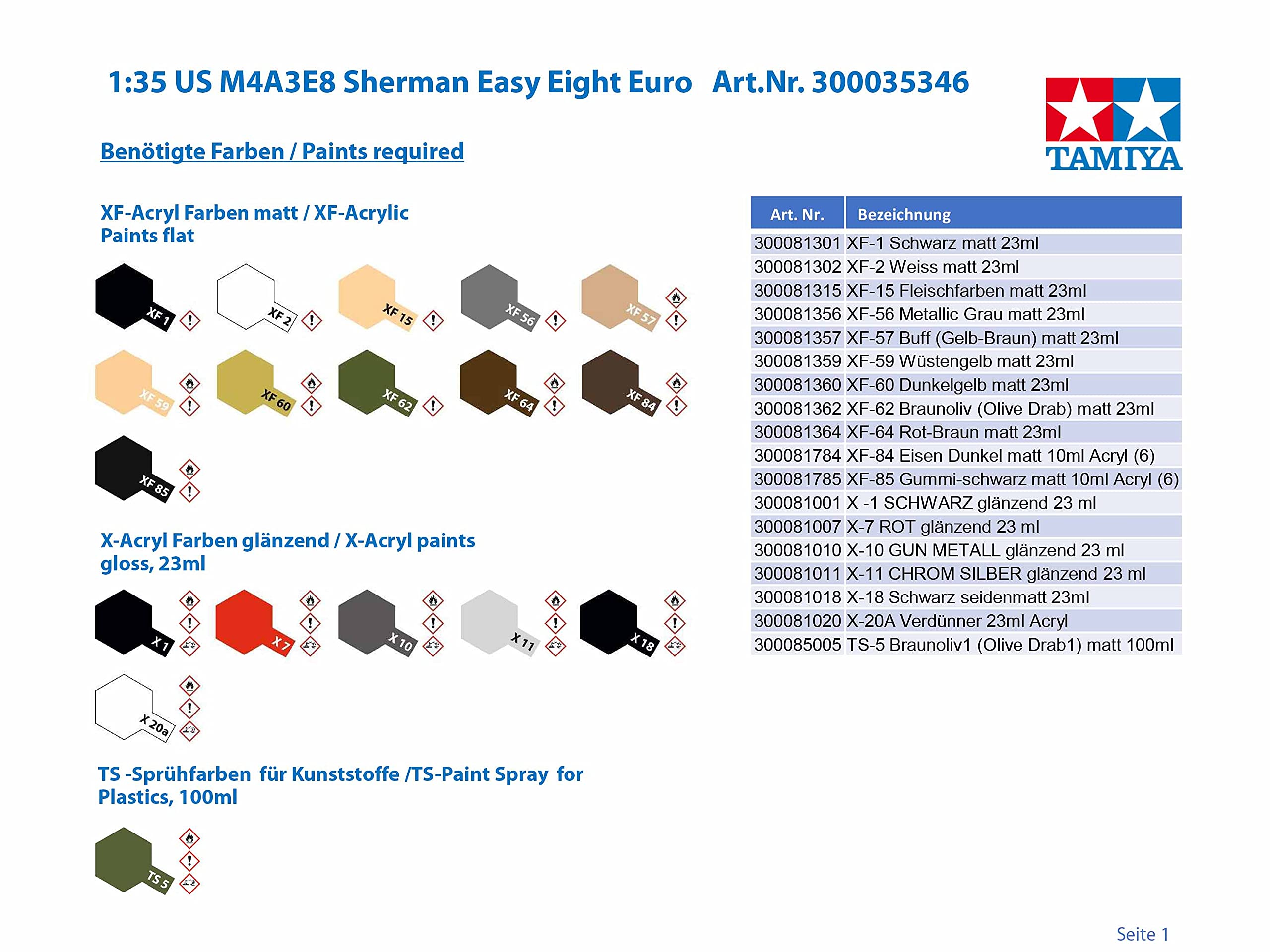 tamiya-35346-us-m4a3e8-sherman-easy-eight-1-35-bausatz image 3