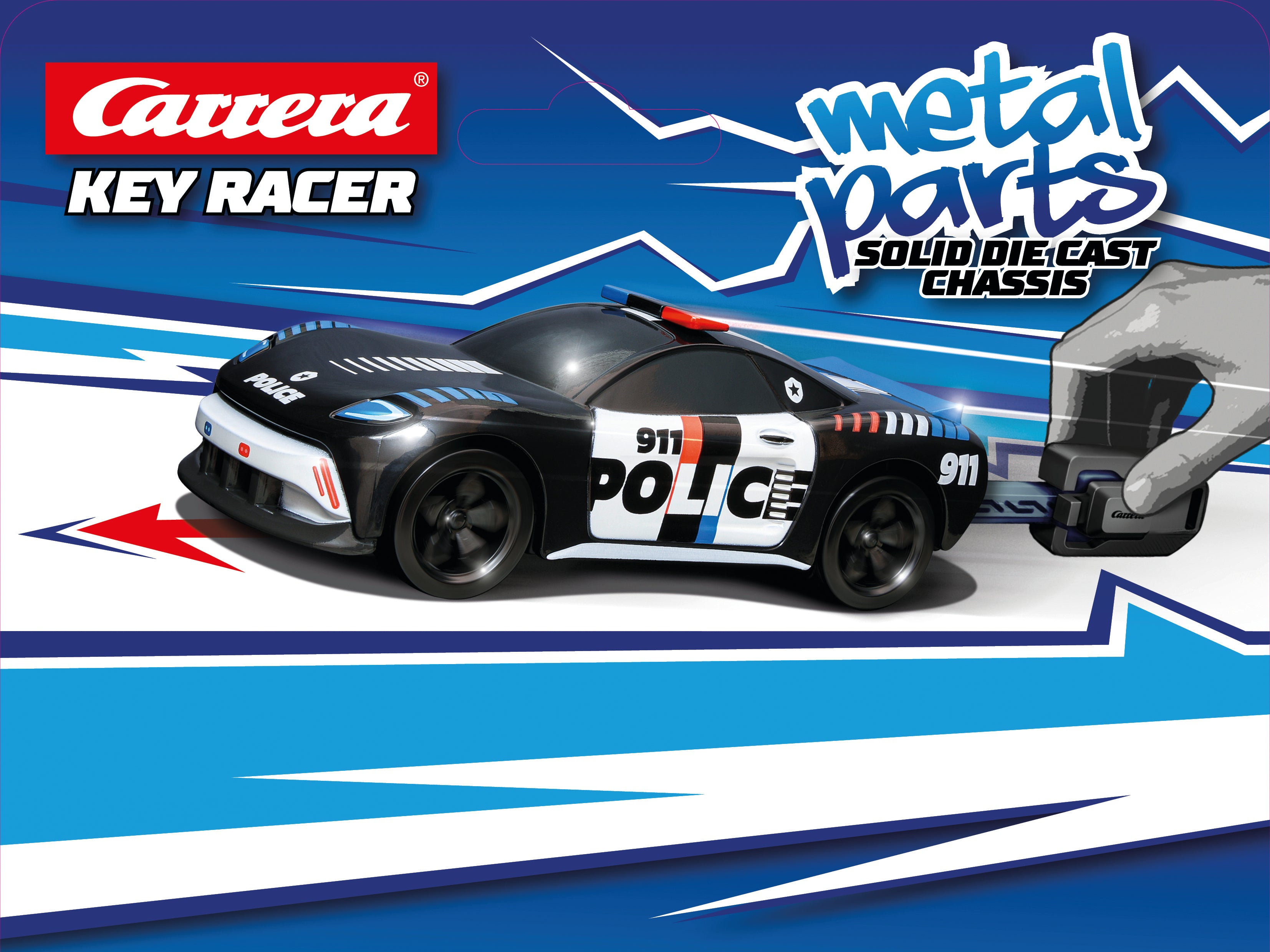carrera-street-racer-police-key-racer-auto-polizei-mit-schl-ssel image 1