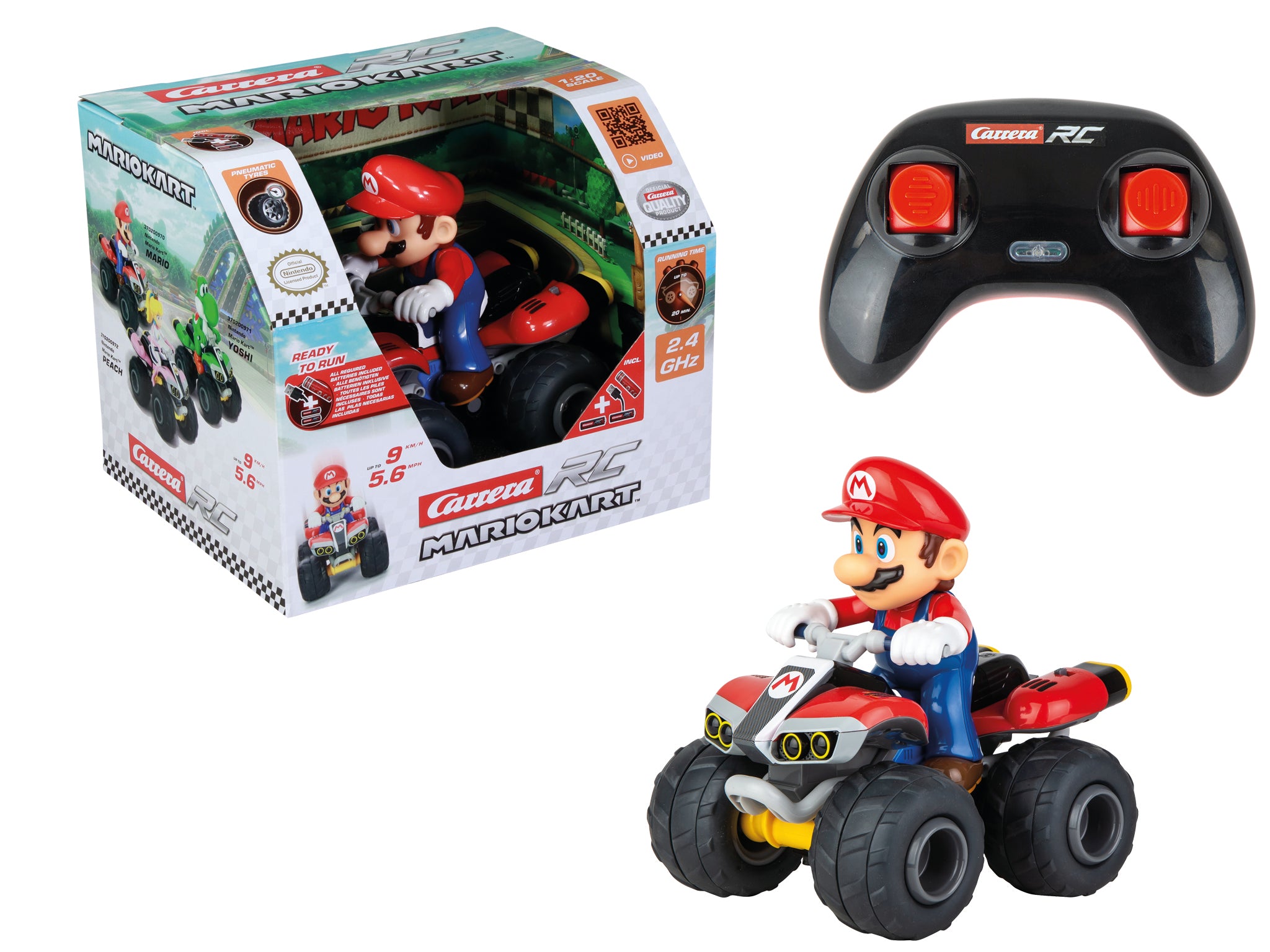 carrera-rc-mario-kart-mario-quad-rc-auto-1-20-2-4-ghz image 4