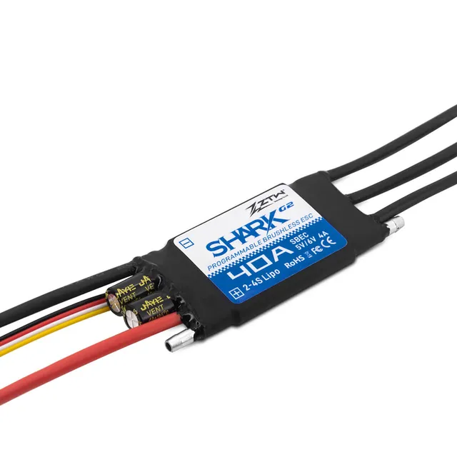 ztw-shark-g2-40a-bootsregler-2-4s-sbec-wasserdicht image 1