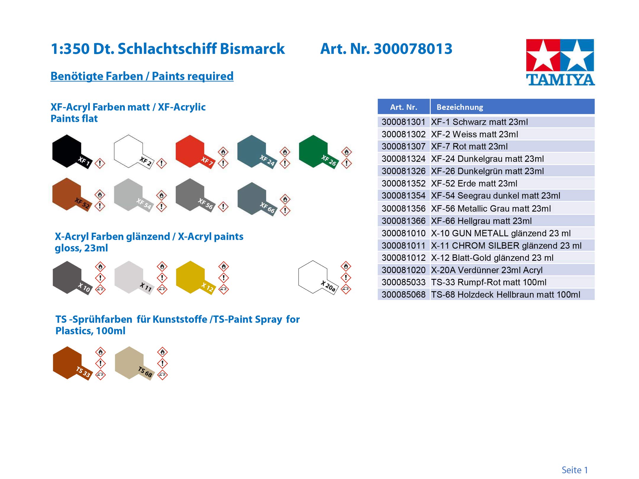 tamiya-300078013-bismarck-1-350-schlachtschiff-modellbausatz image 5