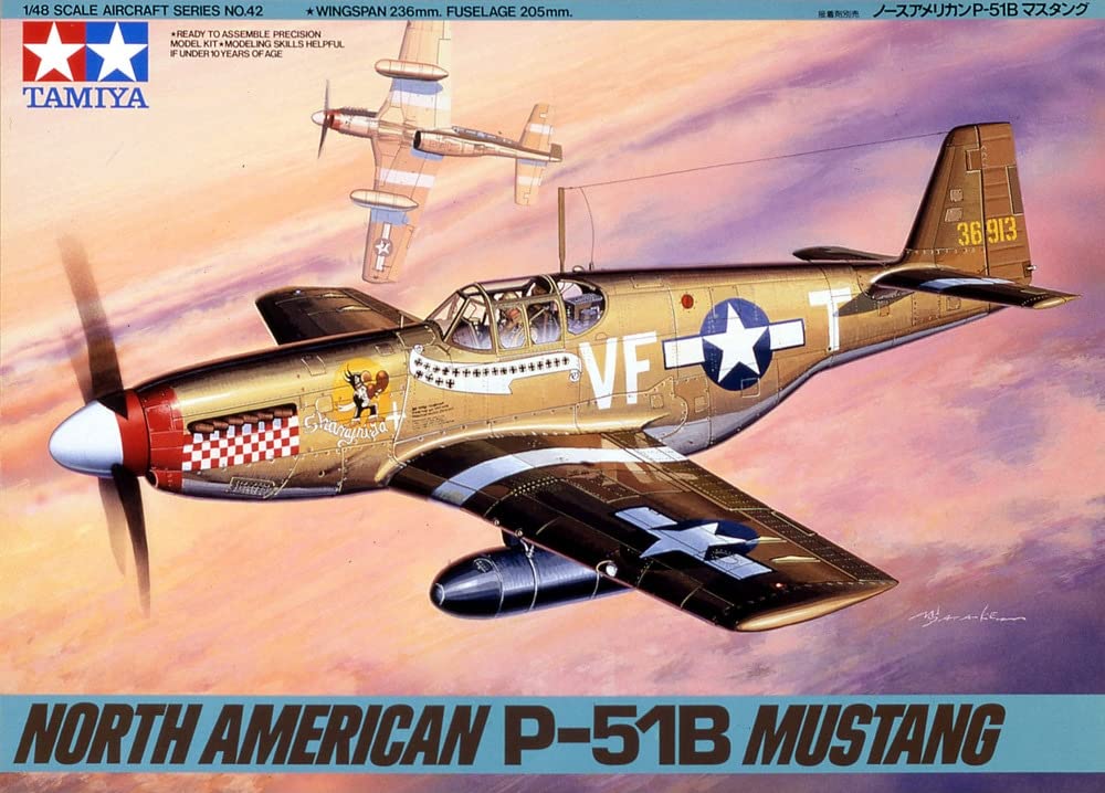tamiya-61042-p-51b-mustang-flugzeugmodell-1-48-gr-n image 2
