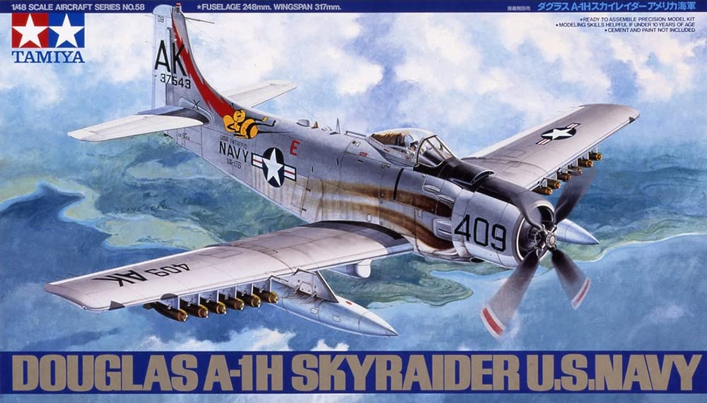 tamiya-61058-a-1h-skyraider-bausatz-1-48-usn image 2