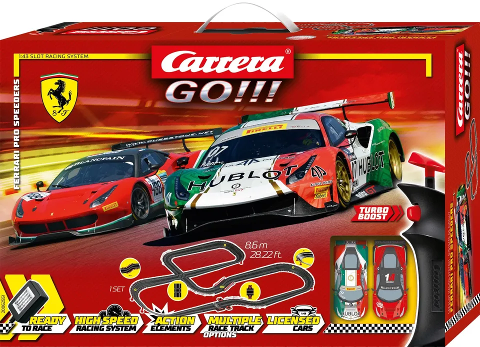carrera-go-ferrari-pro-speeders-rennbahn-set-8-6m-2-autos image 1